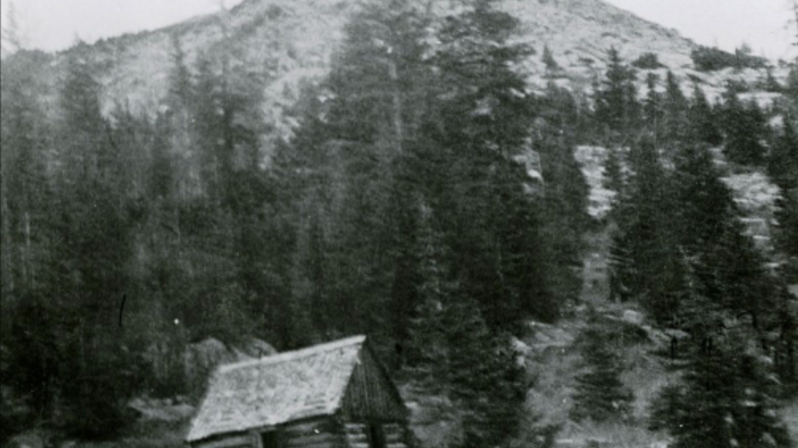 A 19th-century log cabin in Holy Cross City, Colorado, a mining ghost town that sat at nearly 12,000 feet before the silver and gold played out in the 1880s